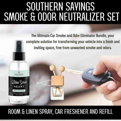 Southern Sayings: Car Smoke & Odor Neutralizer (Room & Linen Spray, Car Freshener and Refill)